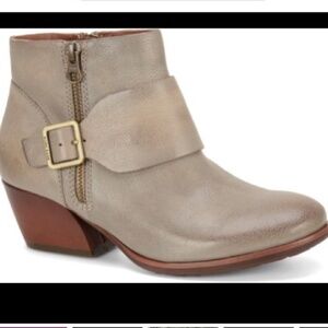 Grey Buckled Booties